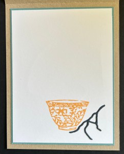 Stampin' Up! Inspiring Imperfections card inside