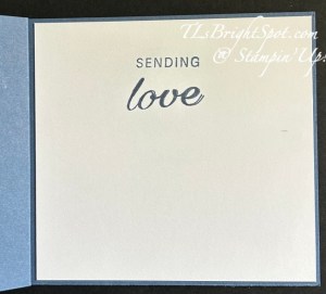 Stampin' Up! Peace On Earth card inside