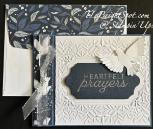Stampin' Up! Peaceful Garden Sympathy card & envelope.