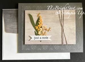 Stampin' Up! Beautiful Gallery card & envelope