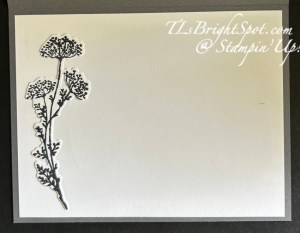 Stampin' Up! Gallery Blooms card inside