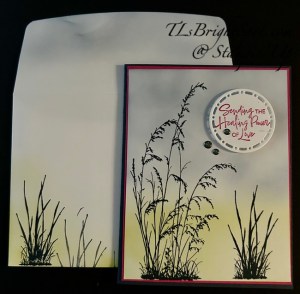 Stampin' Up! Prairie Grass card & envelope