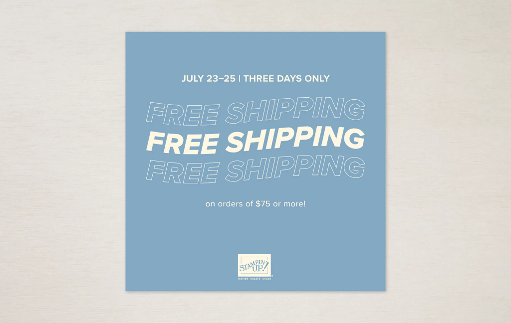 Stampin' Up! Free Shipping