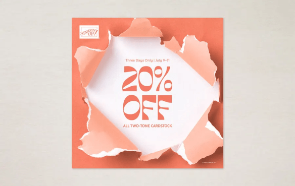 Stampin' Up! Two-Tone cardstock SALE!