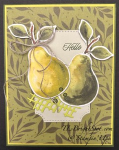 Stampin' Up! Perfectly Pears card front