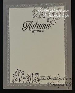Stampin' Up! Amber Autumn card inside