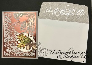 Stampin' Up! Autumn Amber card & envelope