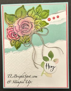 Stampin' Up! Charming Day card front, color challenge