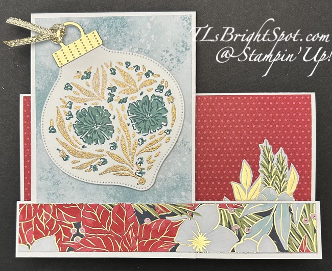 Stampin’ Up! Side Step Fun Fold with Bauble Blooms | TLsBrightSpot