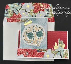 Stampin' Up! Bauble Blooms Side Step card & envelope