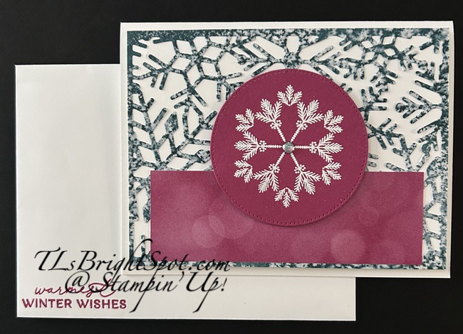 Stampin' Up! Delicate Pines card & envelope.1