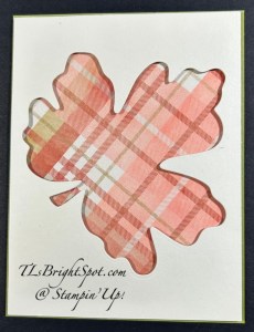 Stampin' Up! Gathering moments card front unfinished