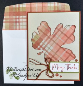 Stampin' Up! Gathering moments card & envelope