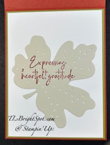 Stampin' Up! Gathering Moments inside card