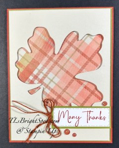 Stampin' Up! Gathering Moments card front