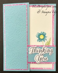 Stampin' Up! Side Flap Tuck fun fold card front