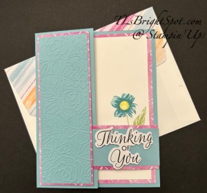 Stampin' Up! Side Tuck Flap Fun Fold card & envelope