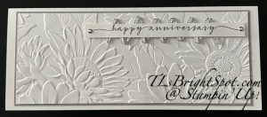 Stampin' Up! Sunflower 3D Anniversary card front