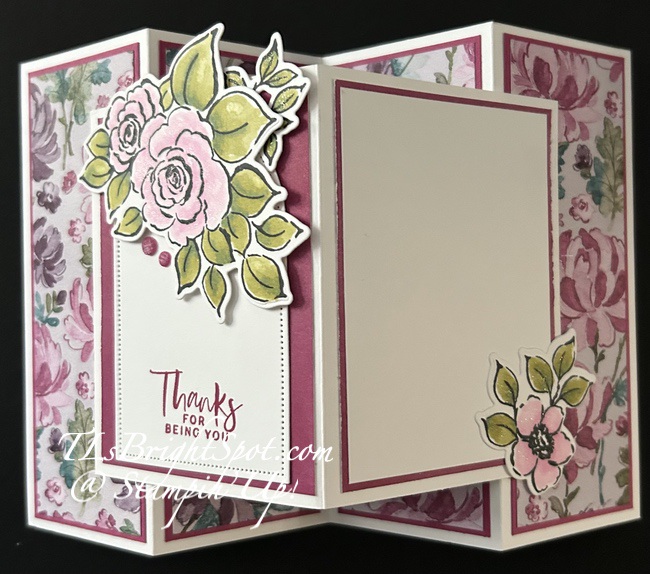 Stampin' Up! Charming Day Multi Panel Fun Fold in Bubble Bath