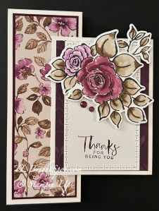 Stampin' Up! Charming Day Multi Panel Fun Fold side view card 1