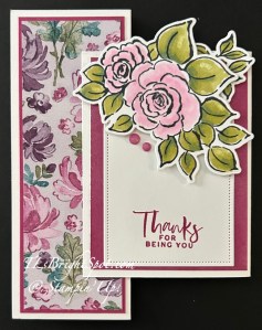 Stampin' Up! Charming Day Multi Panel Fun Fold card 2 & enveloppe