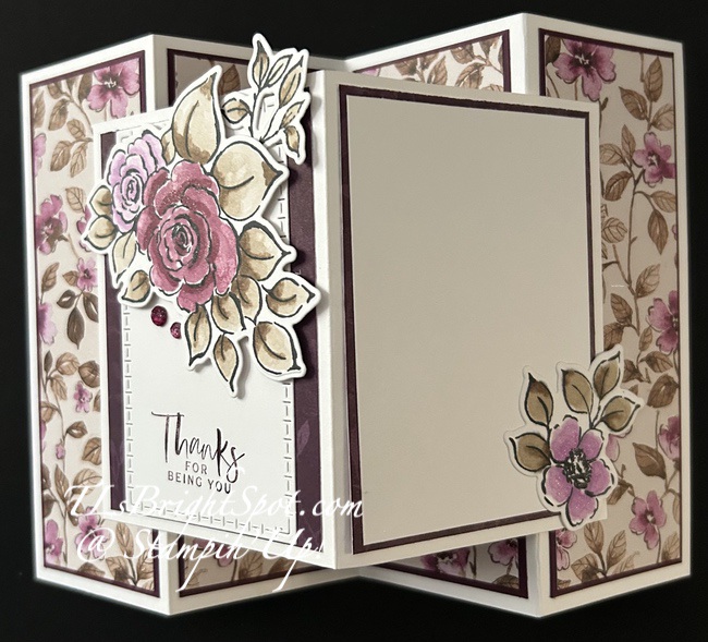 Stampin' Up! Charming Day Multi Panel Fun Fold in Blackberry Bliss