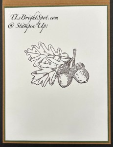 Stampin' Up! Amber Trees Dies & Amber Autumn card inside