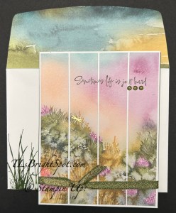Stampin' Up! Prairie Grass and Thoughtful Journey card & envelope
