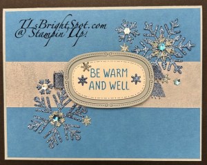 Stampin' Up! Snowflake Kisses card front
