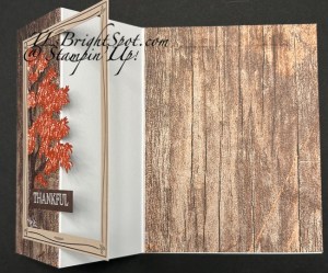 Stampin' Up! Sep Fall for Toile PP card 2, partially open