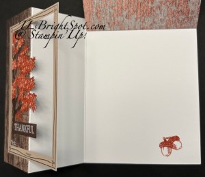 Stampin' Up! Sep Fall for Toile PP alternate card 2, inside