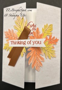 Stampin' Up! Sep Fall for Toile PP Alternate card 6, front