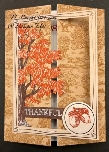 Stampin' Up! Sep Fall for Toile PP Alternate card 3, front