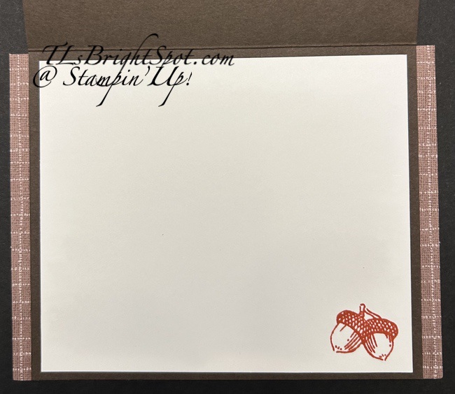 Stampin' Up! Sep Fall for Toile PP alternate card 8, inside 