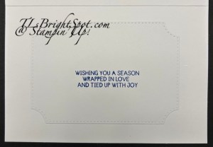 Stampin' Up! inside card 1