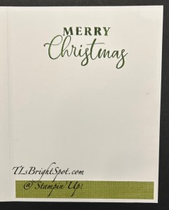 Stampin' Up! Traditional Labels sentiment inside card