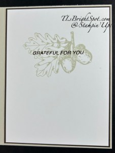 Stampin' Up! Amber Autumn card inside