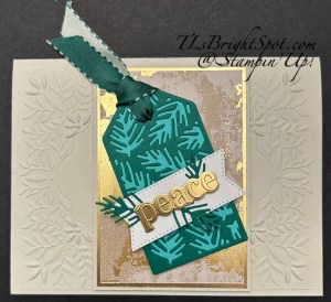 Stampin' Up! Patterned Tags Dies C'mas Card front