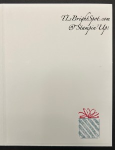 Stampin' Up! Gift of Joy inside of card