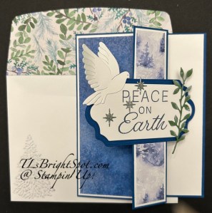 Stampin' Up! Peace On Earth fun fold card & envelope