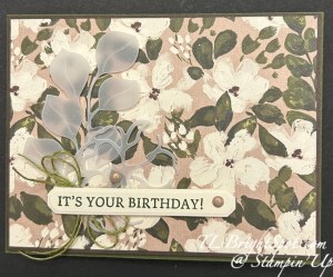 Stampin' Up! Brushed w/ Beauty landscape accordion fold