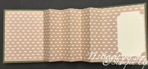 Stampin' Up! Brushed with Beauty accordian fold inside landscape card
