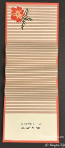 Stampin' Up! Brushed w/ Beauty accordion fold portrait card inside