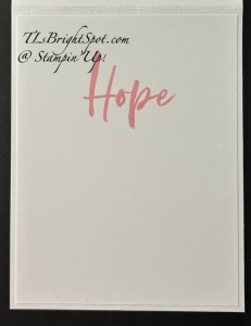 Stampin' Up! Love & Courage inside card