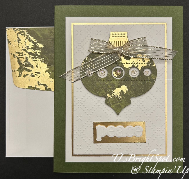 Stampin' Up! Ornamental C'mas card & envelope 4