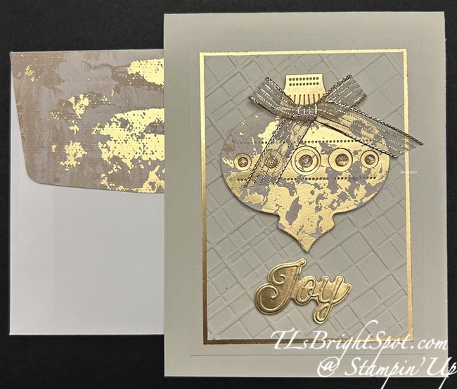 Stampin' Up! Ornamental C'mas card & envelope 2