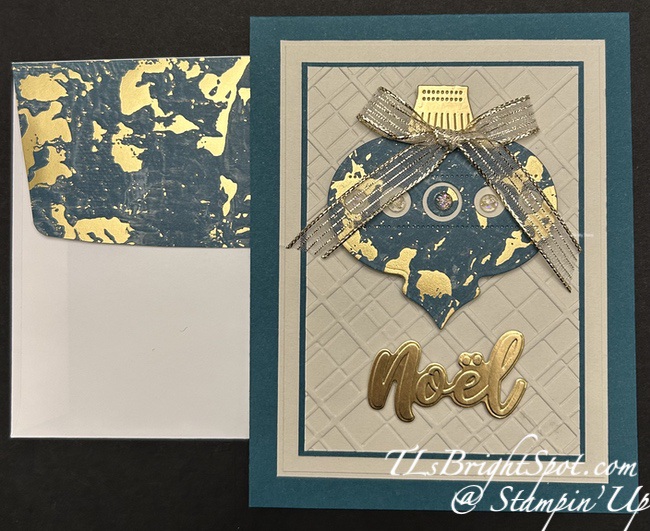 Stampin' Up! Ornamental C'mas card & envelope 1