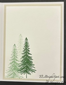 Stampin' Up! Oct. PP Cozy C'mas card set 1 inside