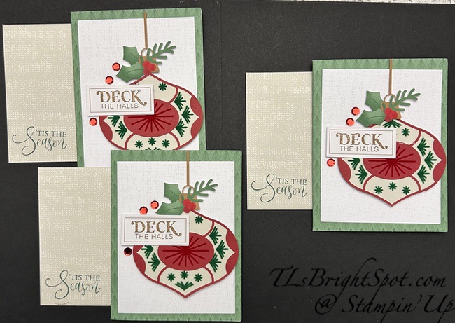 Stampin' Up! Oct PP Cozy C'mas card set 2