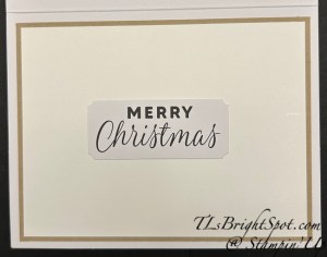 Stampin' Up! Oct PP cozy C'mas, 3rd set, large Merry C'mas